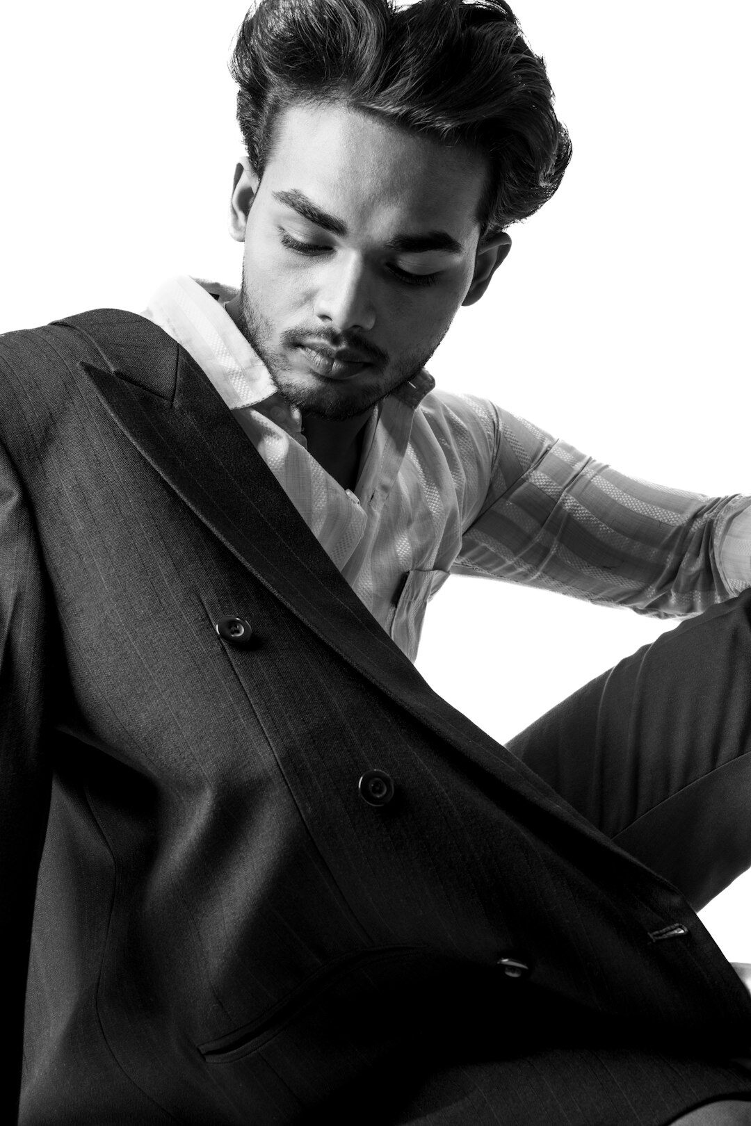Studio portrait of a Belgian man management consultant in business attire